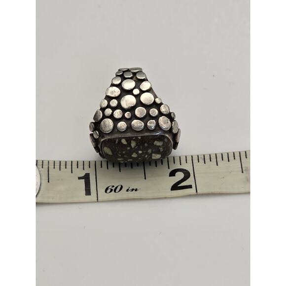 ECHO OF THE DREAMER STERLING SILVER 925 TURQUOISE RING SIZE 6.5 - Picture 13 of 15